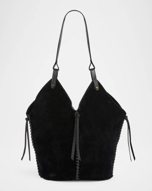 Tampa Woven Suede Tote Bag